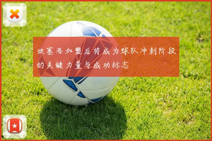 坎塞洛加盟后将成为球队冲刺阶段的关键力量与成功标志